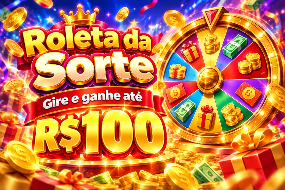 Roleta da Sorte: gire para ganhar até R$100 no APP 965bet